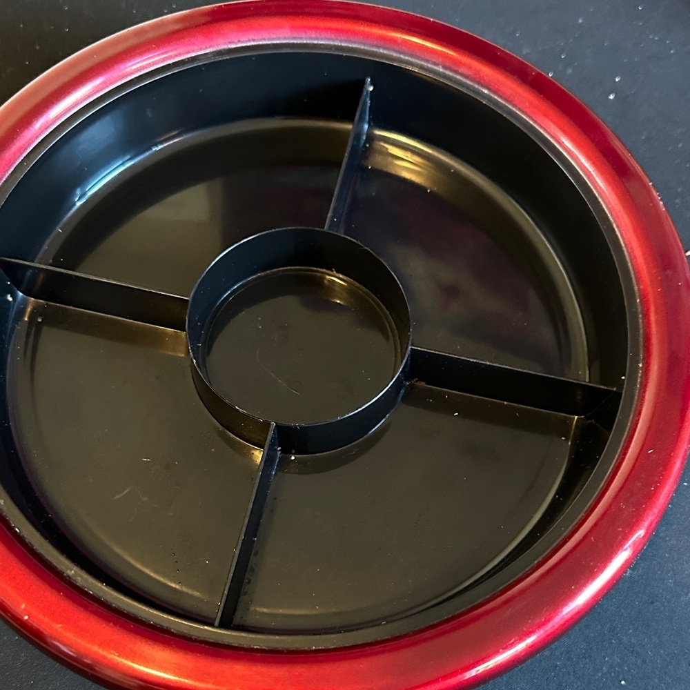 Japanese Design Lacquerware Vintage Lazy Susan - Picture 4 of 9